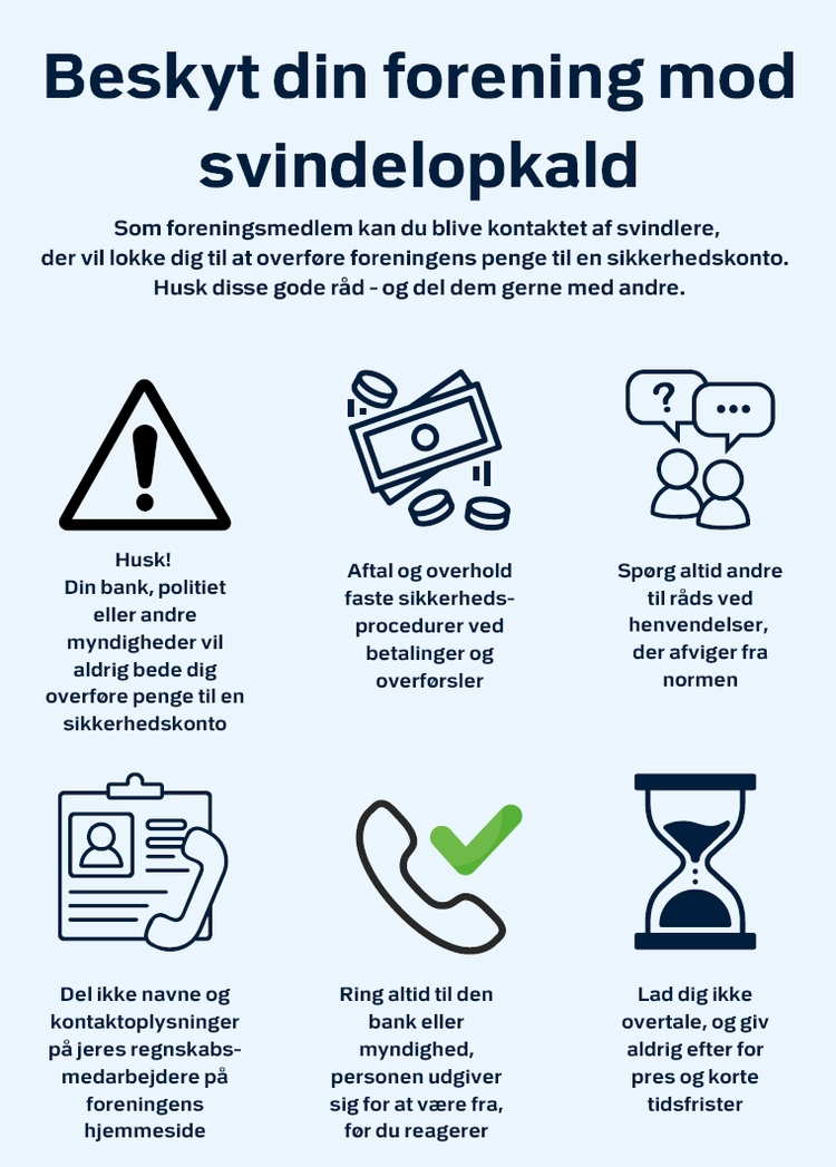 Plakat om svindel mod foreninger