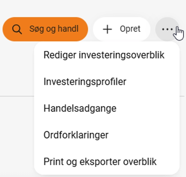 Valgbare indstillinger